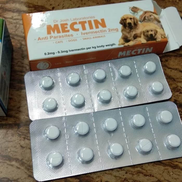 OBAT KUTU ORAL MECTIN Per Tablet Anti Parasit Anjing/kucing