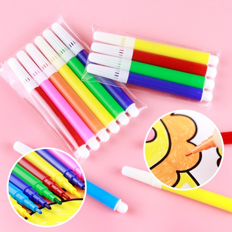 

Spidol Warna Mini Pulpen Cat Air 6 Warna Alat Seni Anak-anak Graffiti Lukisan Perlengkapan Sekolah dan spidol gambar tulis mini kecil travel 6pcs warna warni spidol mini