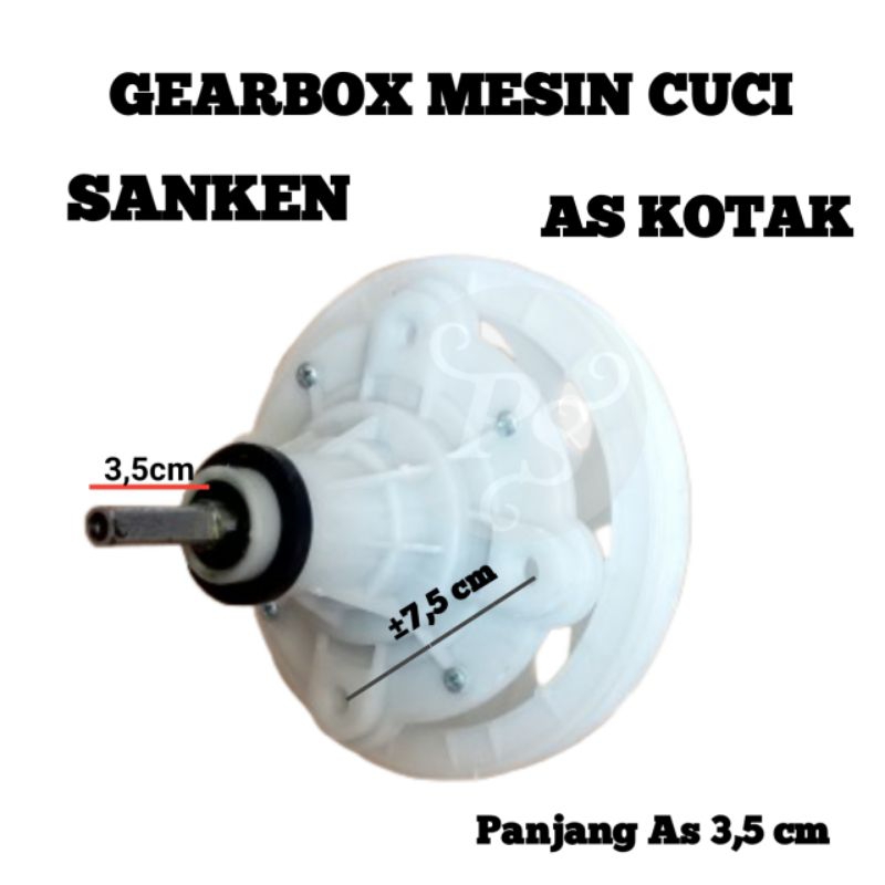 GEARBOX MESIN CUCI SANKEN  2 TABUNG/ GIRBOK SANKEN 2 TABUNG