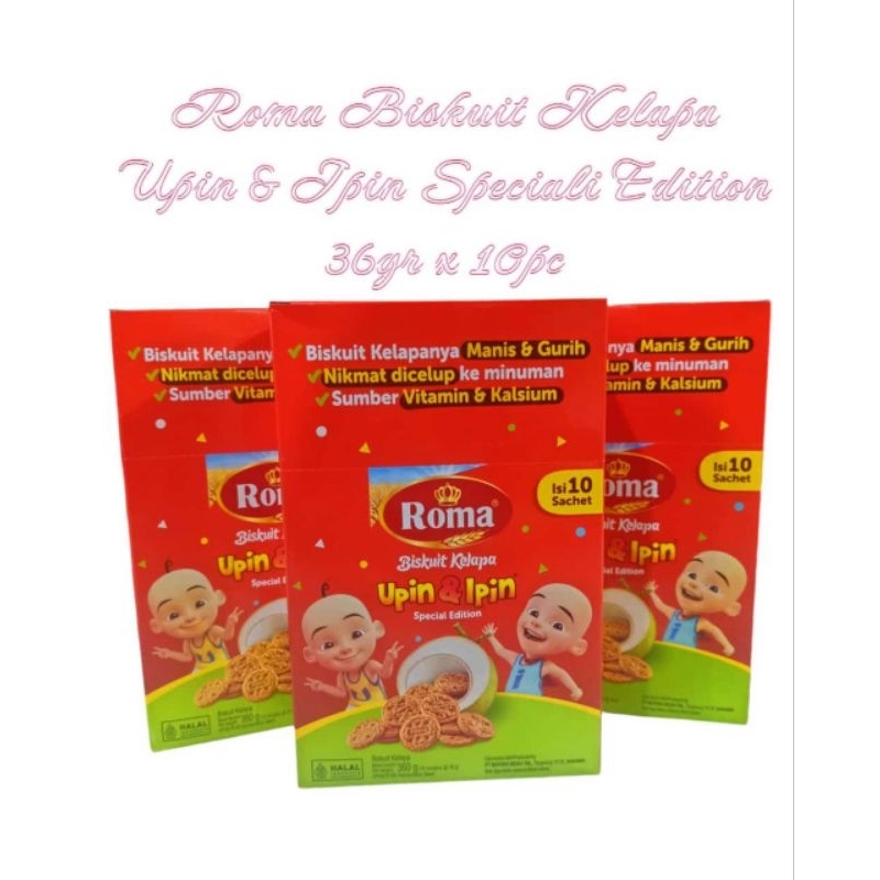 

Roma Biskuit Kelapa Upin Ipin 360 gram