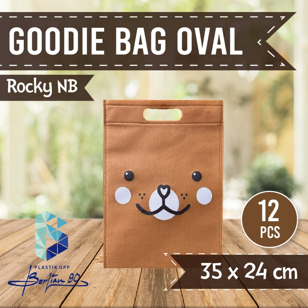

Goodie Bag Karakter 35x24 Tas Souvenir Ulang Tahun Anak Animal 12pcs