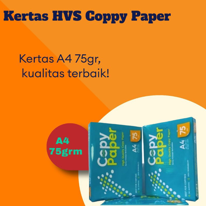 

kertas Copy Paper A4 75gr ( Kertas HVS A4 )