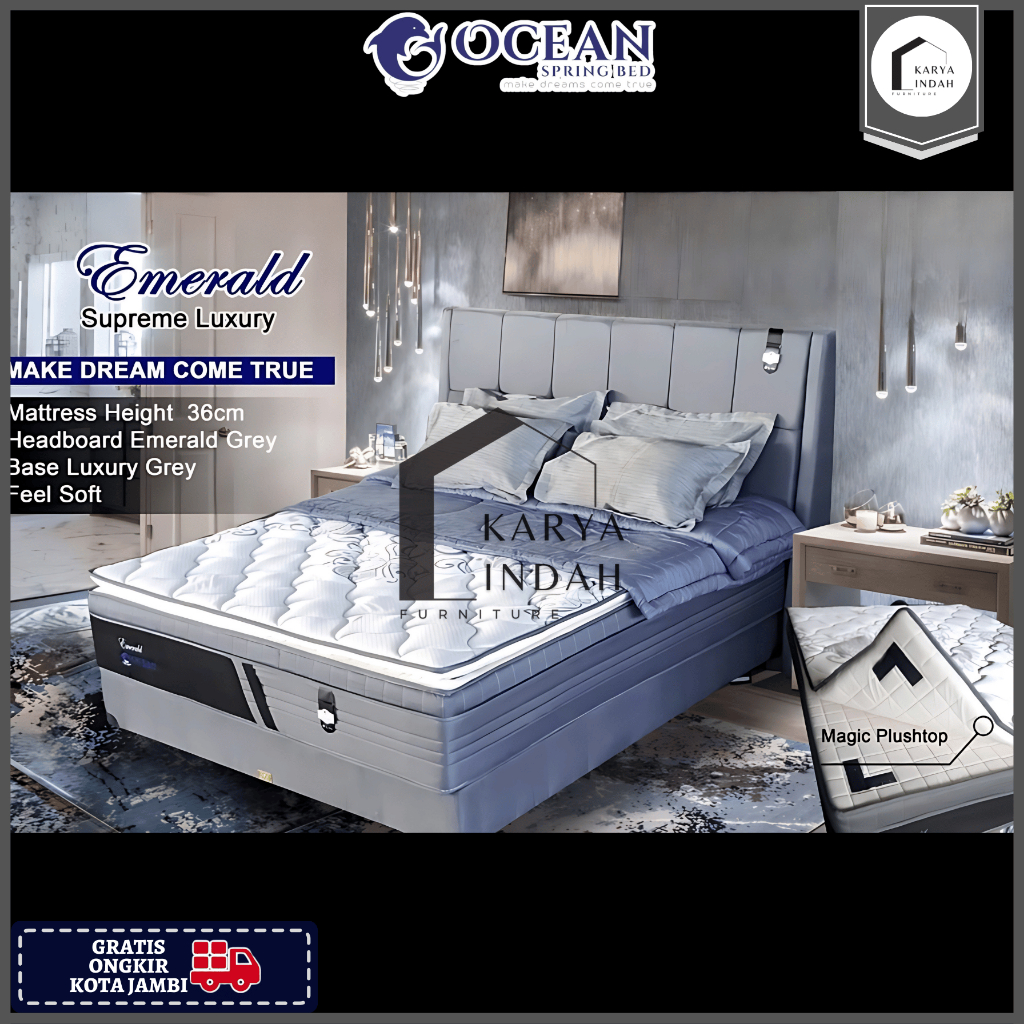 Springbed OCEAN EMERALD PREMIUM Supreme Luxury