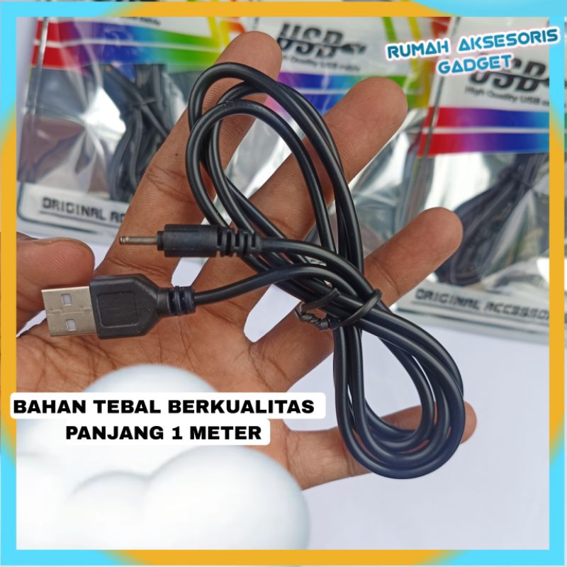 Kabel Charger NOKIA USB to Pin kecil HP Jadul 1 meter bahan tebal berkualitas