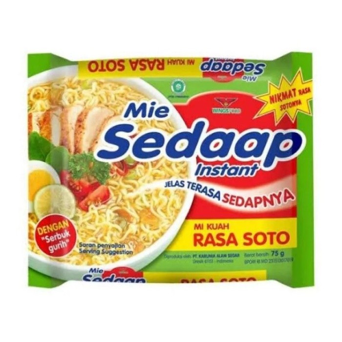

Sedaap Mie Instan Soto Bag 75 gram Murah 20 Pcs