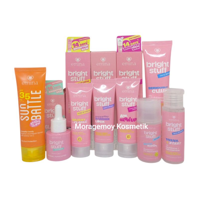 Paket Emina Bright Stuf Lengkap/Paket Skincare Untuk Remaja