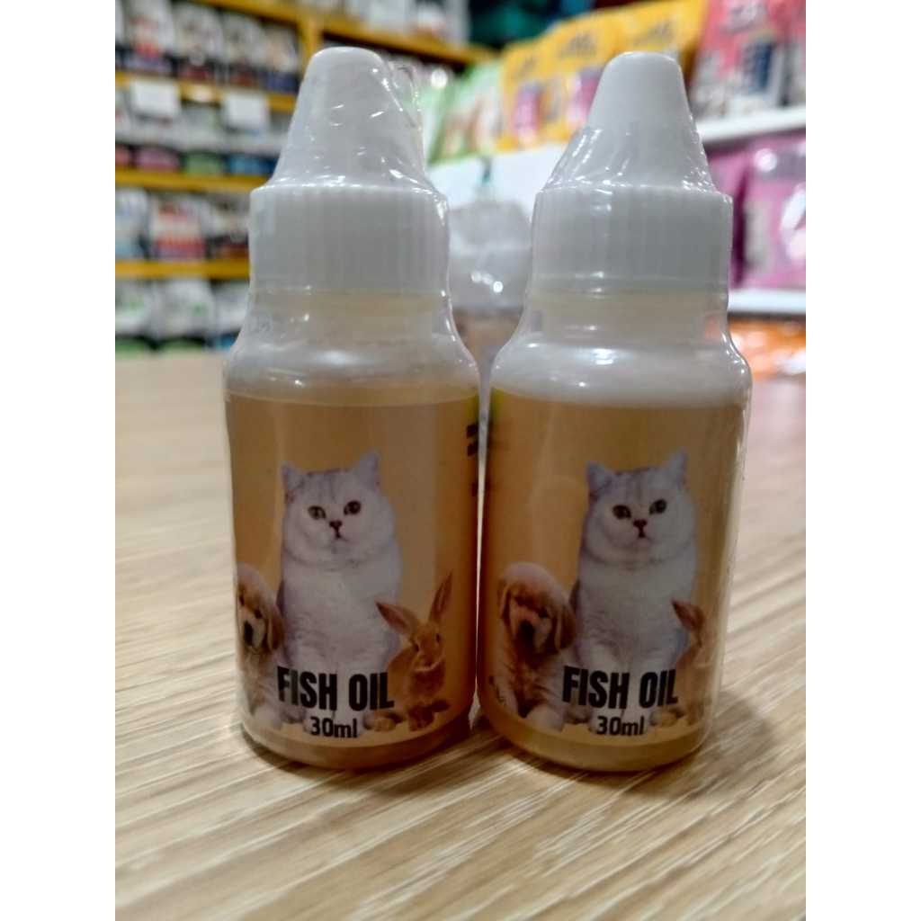 (p3ts fish oil) vitamin kucing anjing p3ts fish oil 30ml - minyak ikan