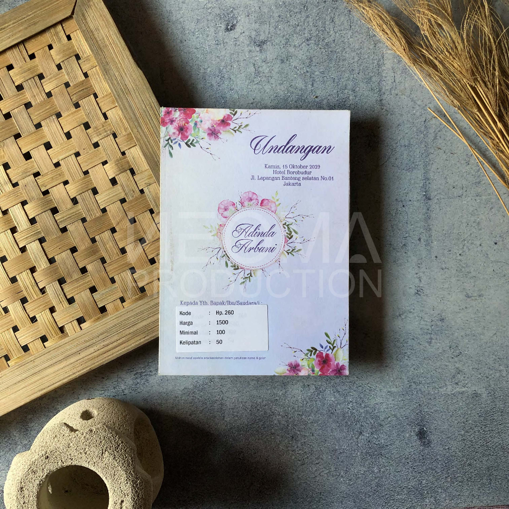 

Undangan Nikah Hp 260 Murah Simpel Modern