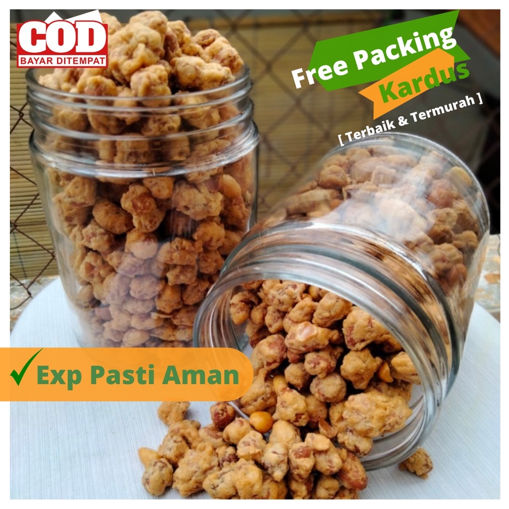 

Kacang Medan Full Bumbu 1kg - Kacang Telur Medan Gurih Renyah Asli Enak - Snacks, Food