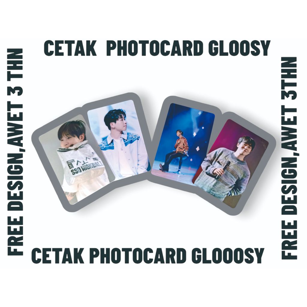 

cetak custom photocard bahan pvc oven press anti luntur anti air