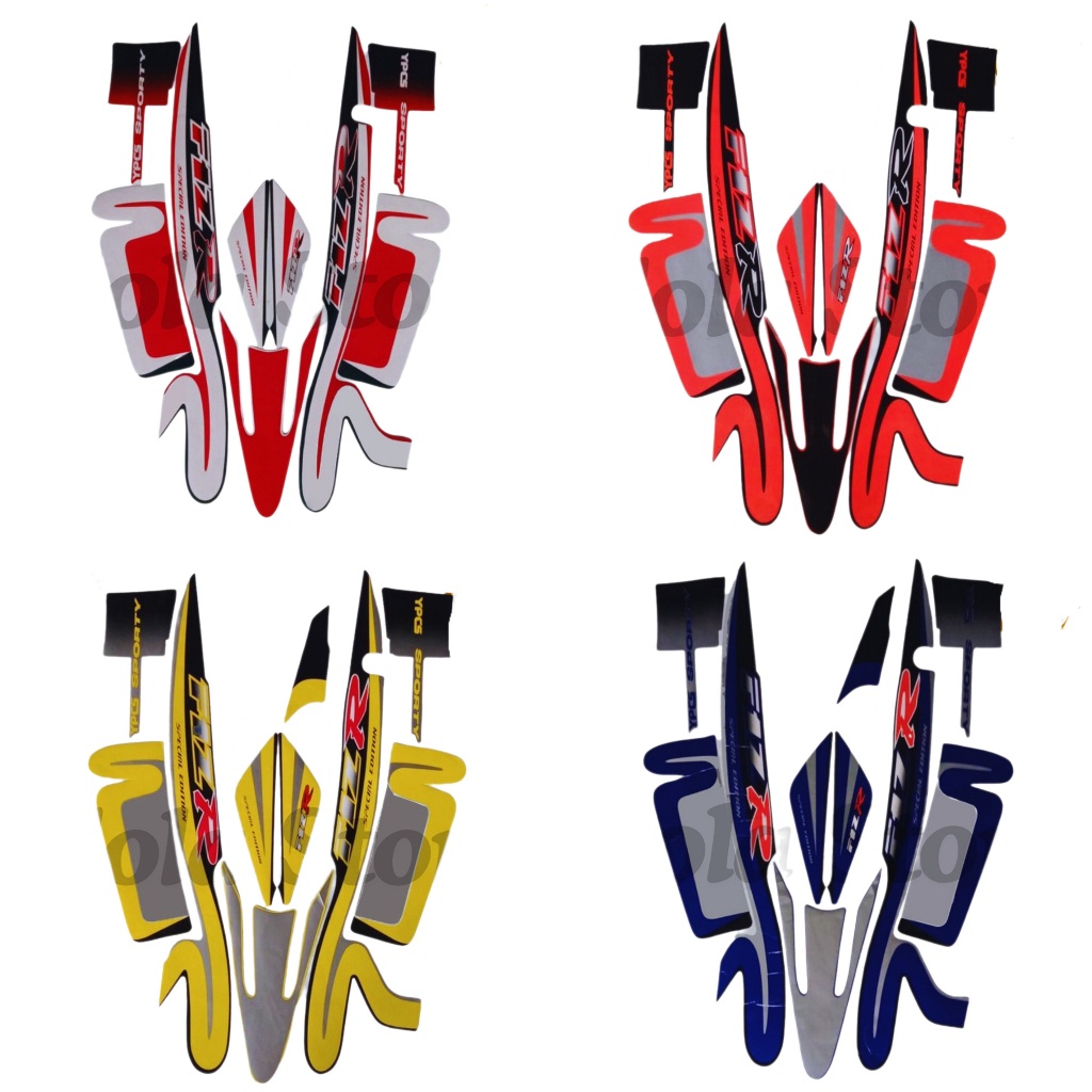 Stiker Striping Standart Yamaha F1ZR 2001 Caltex List Stiker Standart F1ZR 2001 Caltex Terbaik