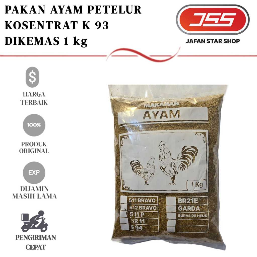 PAKAN K93 KONSENTRAT ITIK BEBEK PETELUR PROTEIN 38 PERSEN REPACK 1 Kg