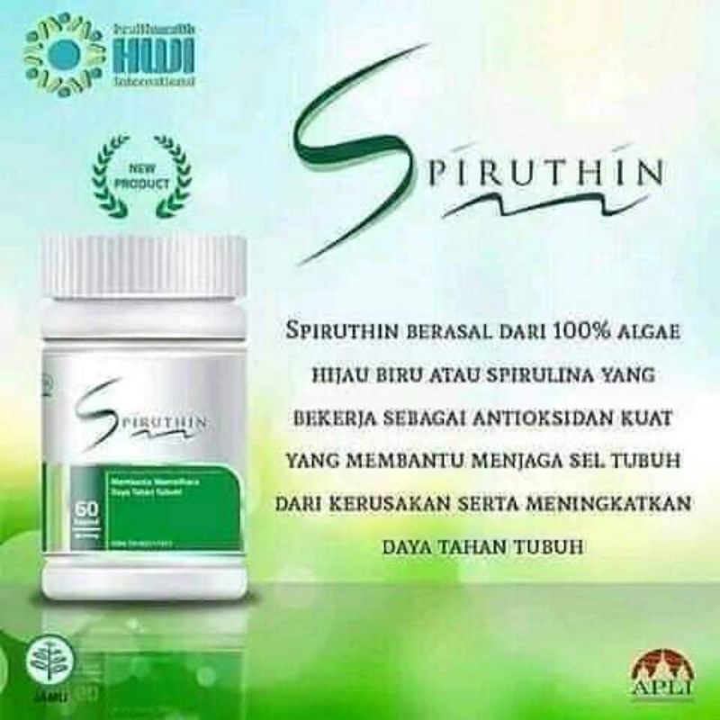 SPIRUTIN HWI 60kabsul ORIGINAL PROMO 11.1SALE Meningkatkan konsentrasi belajar anak Meningkatkan kec
