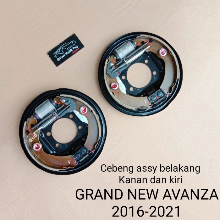 Plate Kampas Rem Belakang Cebeng Rem Toyota Avanza Xenia Assy Rh/Lh 2016 - 2021