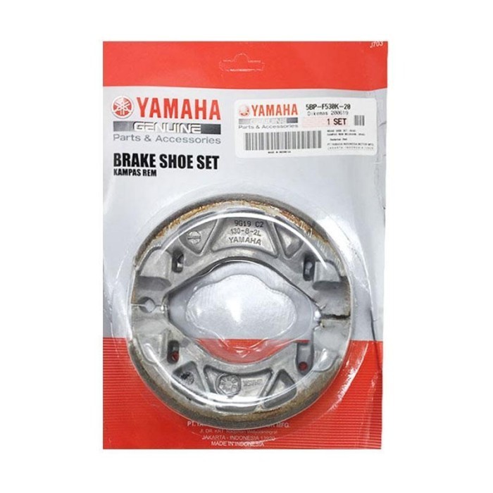 Kampas Rem Belakang Aerox 155, Lexi 125, Scorpio (5BP-F530K-00) ORIGINAL
