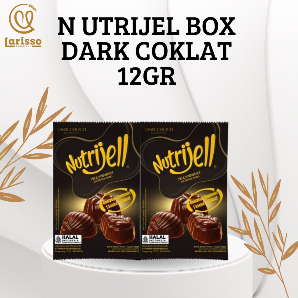 

NUTRIJELL EKONOMIS BOX JELLY POWDER JELLY SERBUK INSTAN RASA DARK CHOCO 12X12GR BOX