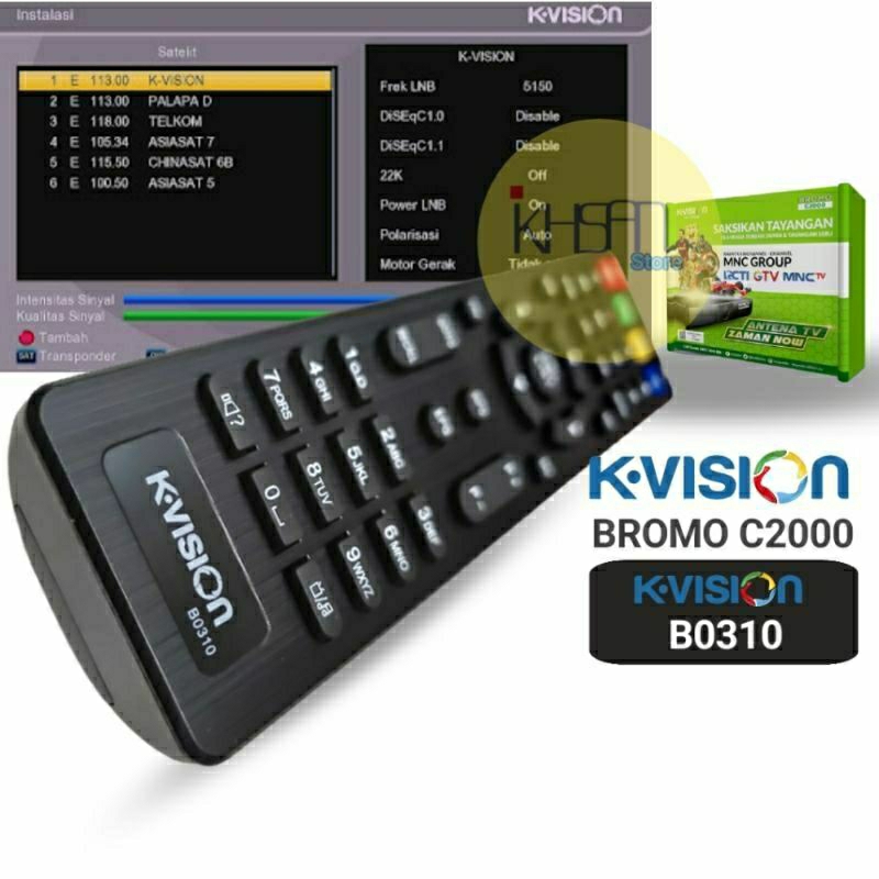 Remot K-Vision Remote Kvision C2000 Bromo Original