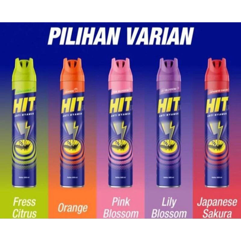 hit aerosol obat nyamuk spray 600 ml pembasmi serangga murah