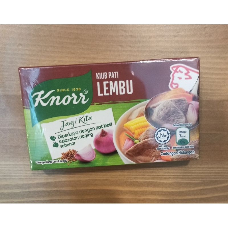 

knorr kiub pati ayam sapi tanpa msg kaldu