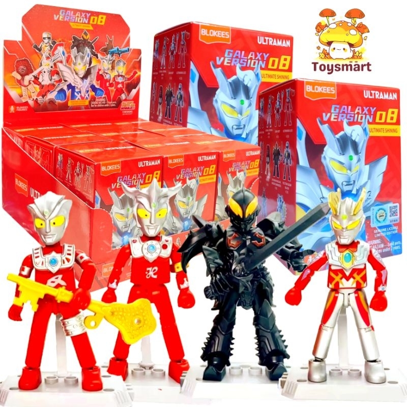 Blind Box Gacha Set Koleksi Figure Seri 08 Ultimate Shining Ultraman Zero Ultraman belial pigmon Blo