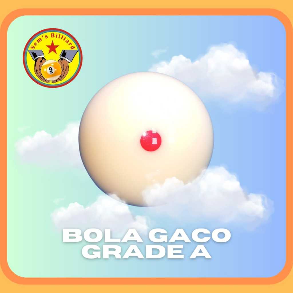 Bola Gaco Titik 6 - Bola Gaco Billiard grade B - Bola Billiard