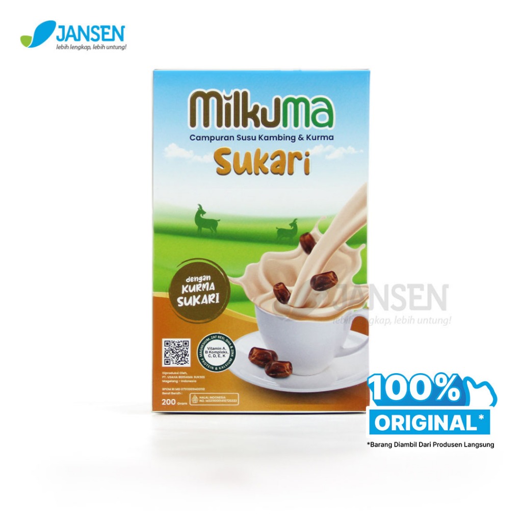 

Milkuma Sukari | Susu Kambing Etawa Bubuk Plus Kurma 200gr