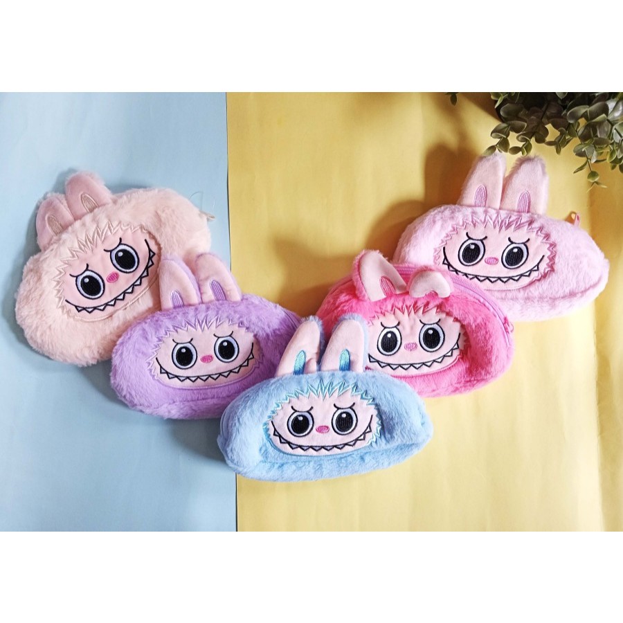 

Fancy Pencil Case Labubu / Dompet Koin Tempat Pensil Bulu Karakter