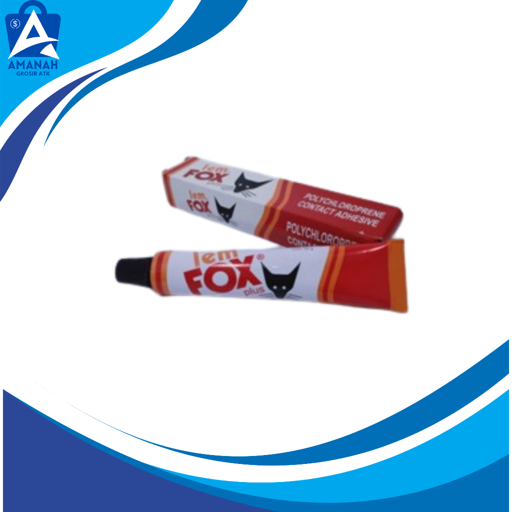 Lem Fox Plus / Lem Kuning / Lem sepatu / Lem Fox Tube / Lem Tube 20gram