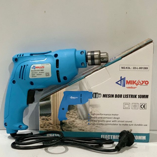 MIKAYO BOR KAYU BESI 10MM BOR 10MM BOLAK BALIK BOR Bolak Balik Electric Drill