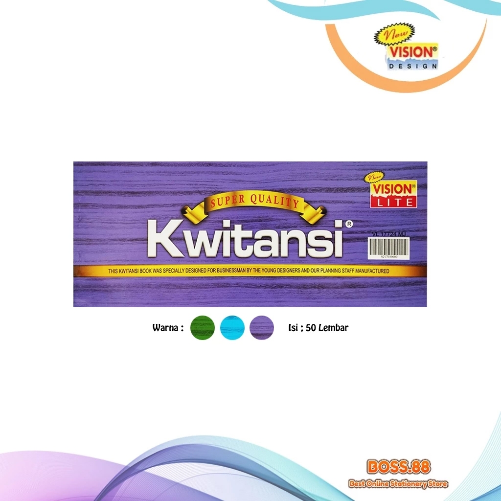 

RECEIPT / KWITANSI VISION LITE TANGGUNG VL-17724-MJ (1 PCS)