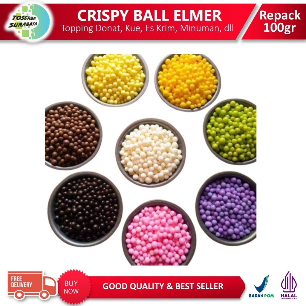 

Crispy Ball ELMER 100gr - Topping Donat (FREE Packaging CUP)