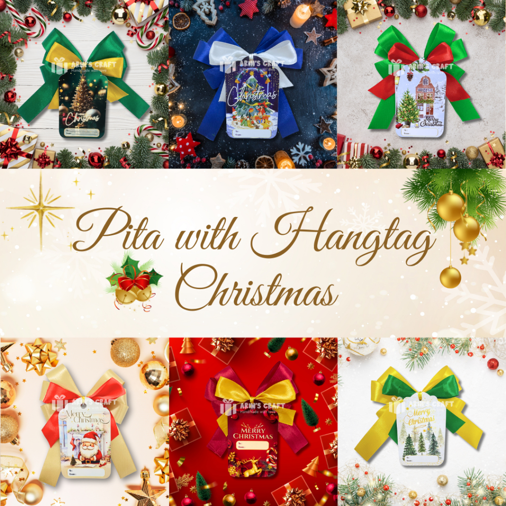 

Pita Hampers Natal / Pita Hangtag Natal / Pita Christmas / Pita Jadi langsung pakai uk. 9 x 11cm