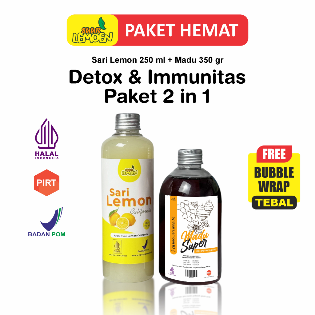 

Suur Lemoen Paket Promo Sari Lemon 250 Madu Super 350 Gr
