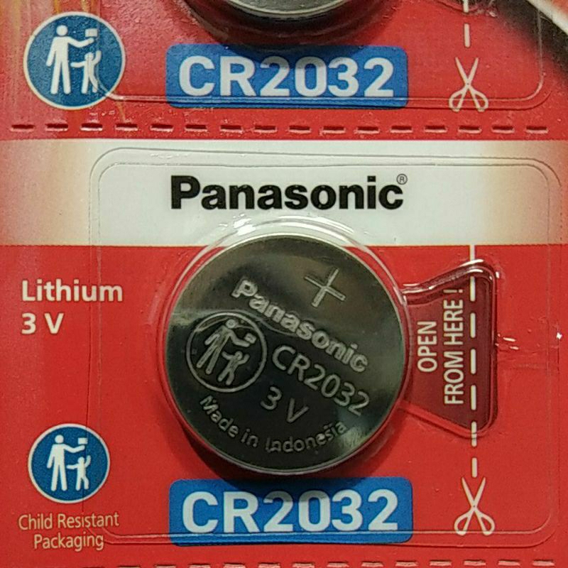 Baterai Panasonic CR2032 CR 2032 3 V