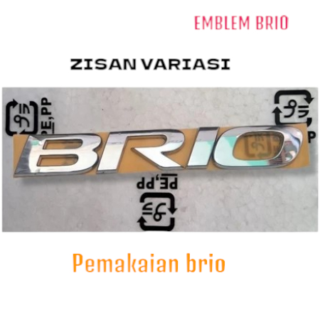 EMBLEM BRIO ORIGINAL HONDA BRIO/EMBLEM BAGASI HONDA BRIO