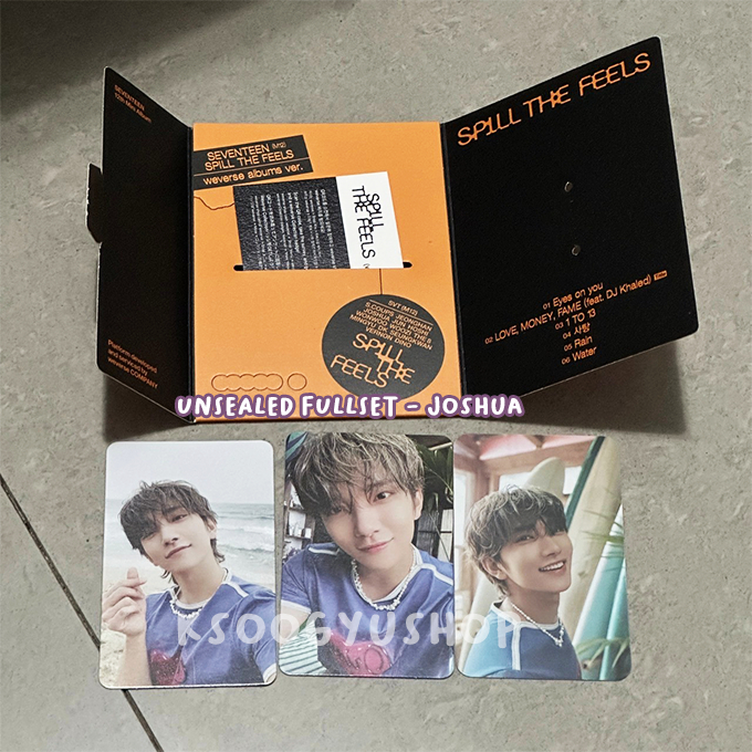 [READY STOCK UNDERPRICE] Seventeen SVT Spill The Feels STF Album Weverse Ver. Appmus Joshua Unsealed