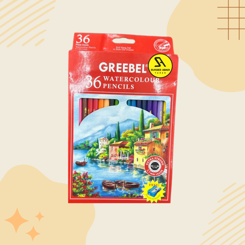 

Pensil air warna murah malang PENSIL WARNA GREEBEL 36