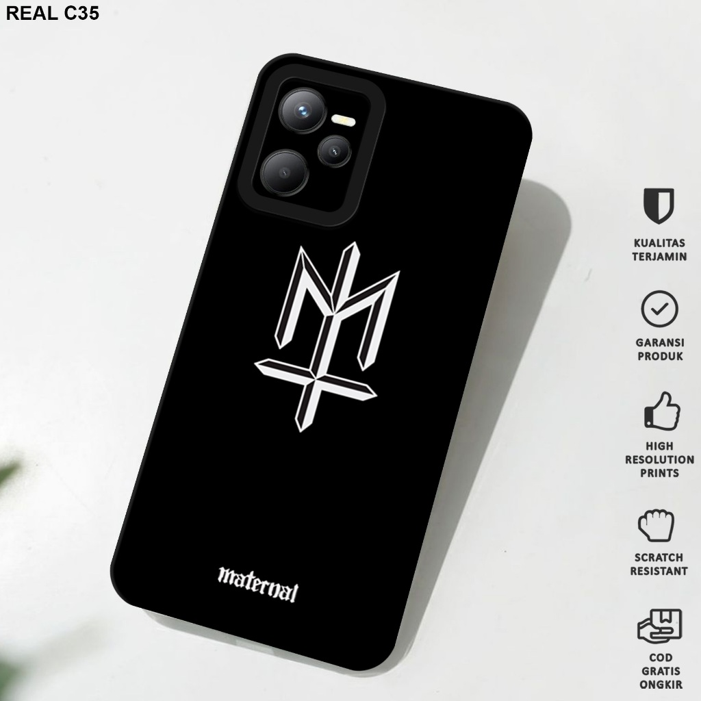 Case Realme C35 - Casing Hp Realme C35 Motif Logo Brand - Softcase Realme C35 - Softcase Hp Realme C