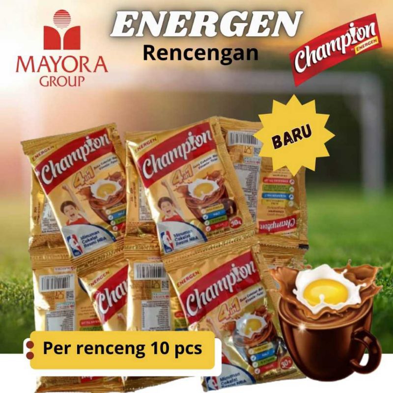 

Energen Champions 1 renceng tanpa sendok