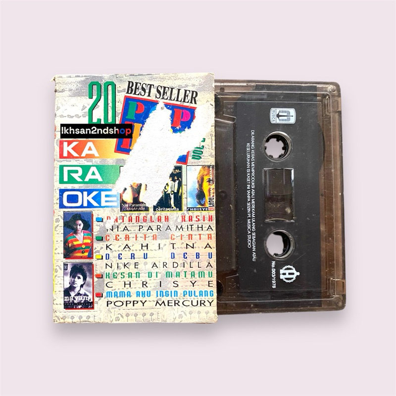 Kaset Pita 20 Pop Hits Karaoke Vol. II