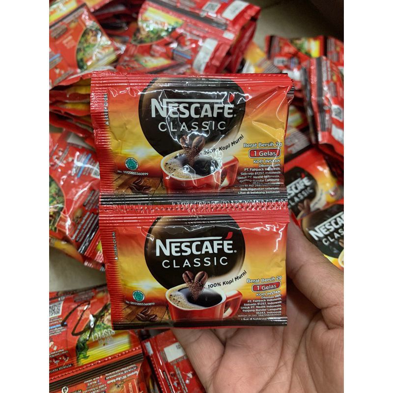 

Kopi Nescafe Classic Renceng Isi 10 pcs