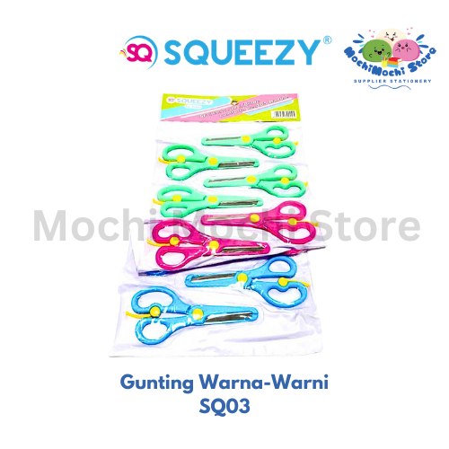 

PER KOTAK/12PCS Gunting Warna Warni SC-SQ03 Gunting Stainless Steel Scissors Stainless Steel Gunting