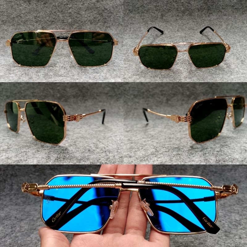 KACAMATA CARTIER UKIR Trend Fashion Vintage Sunglasses