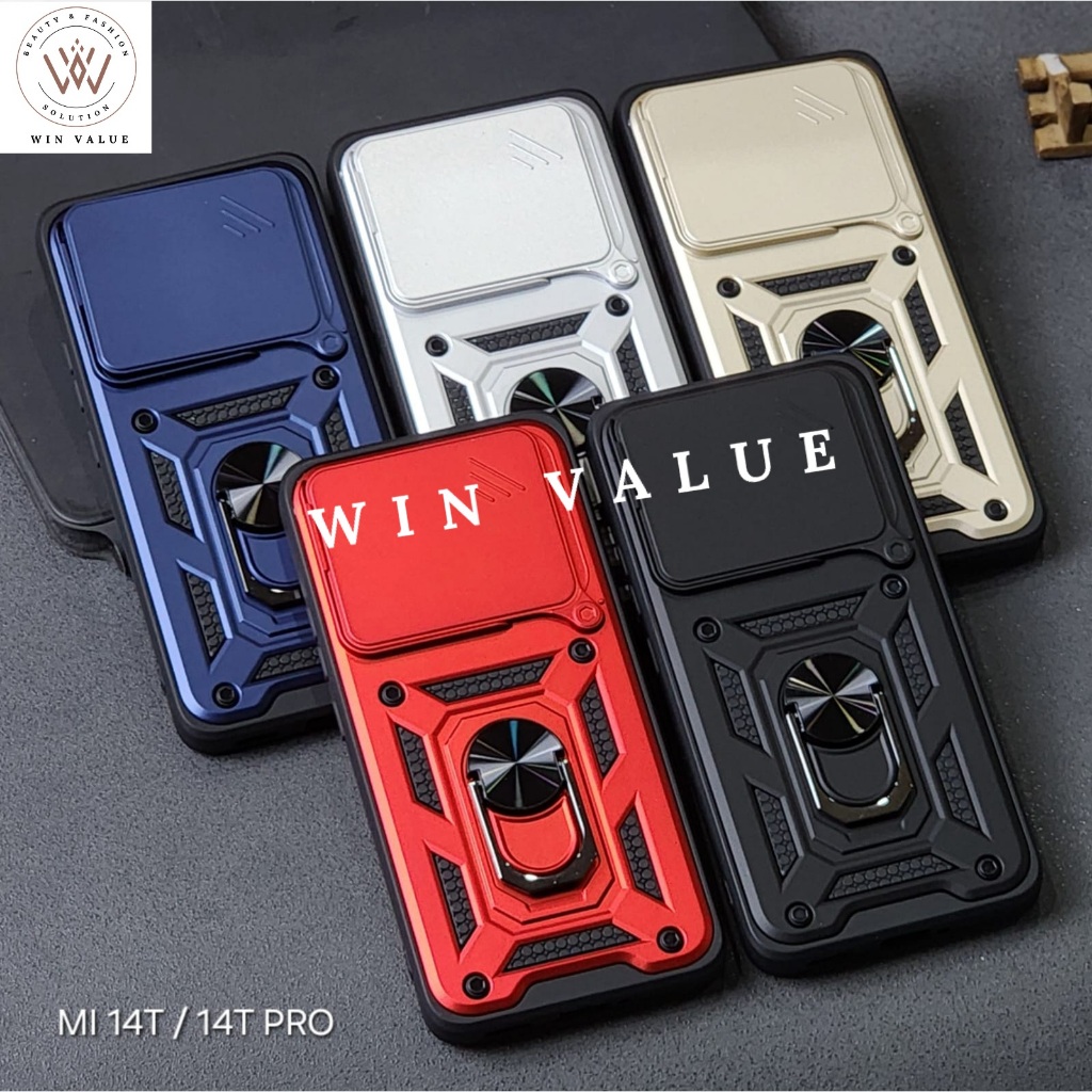 Xiaomi 14T Xiaomi 14T Pro Case SoftCase Slide Armor + Kamera Protect Case Xiaomi 14T Xiaomi 14T Pro