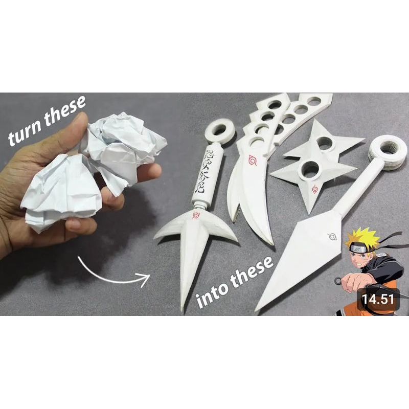 Papercraft senjata ninja