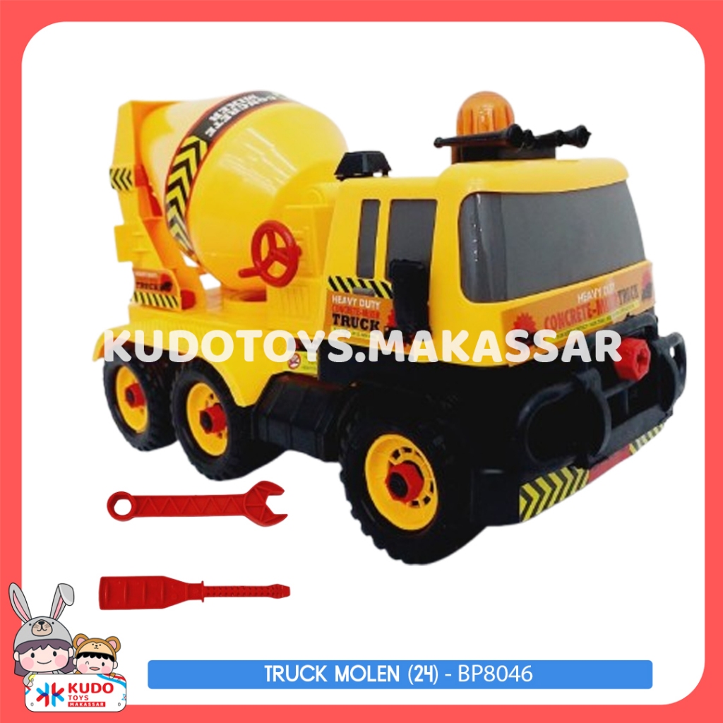 MAINAN MOBIL-MOBILAN TRUCK MOLEN KONSTRUKSI SUPER JUMBO - BP8046