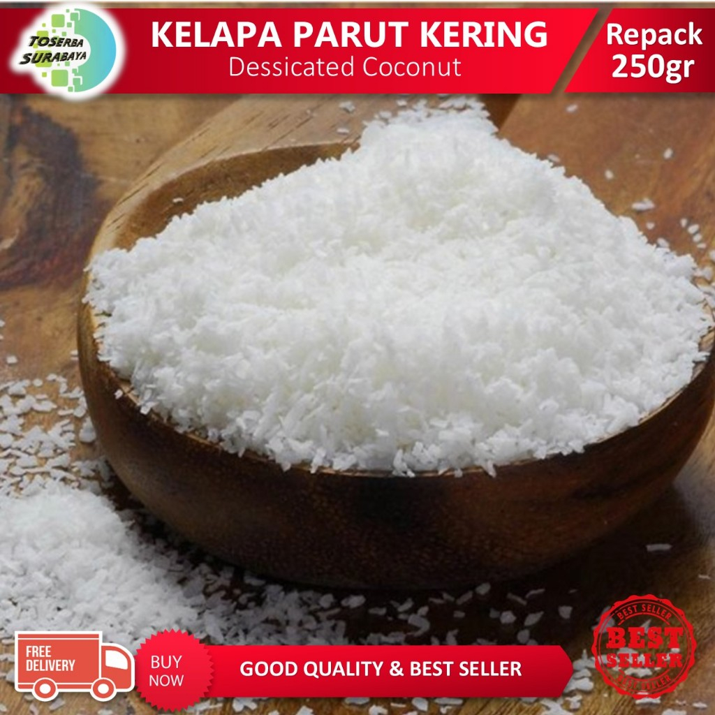 

Kelapa Parut Kering 250gr - Desiccated Coconut Fine Quality
