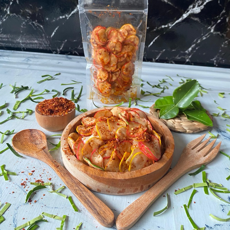 

Kerupuk Seblak Kering Kerupuk Bulat Rasa Pedas Daun Jeruk