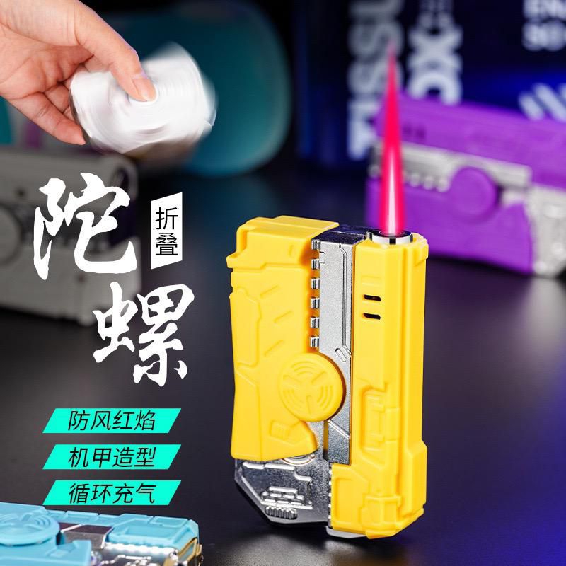 PROMOkorek api bara model pistol mainan korek gas spiner pistol bisa di isi ulang 4236