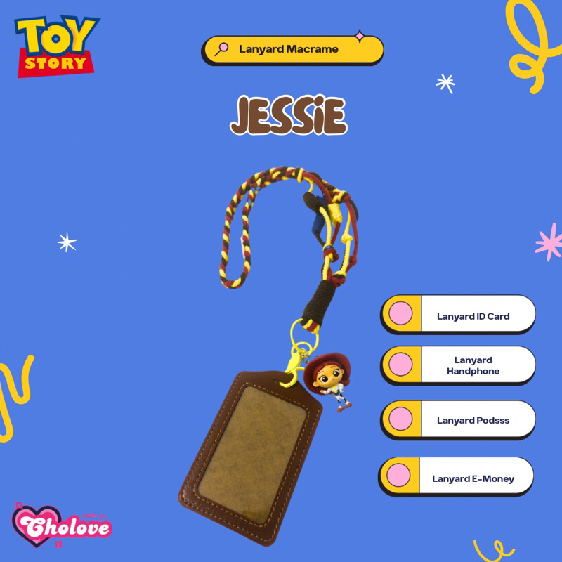

Macrame Lanyard | Lanyard ID Card | Lanyard Handphone | Toy Story Series | Jessie